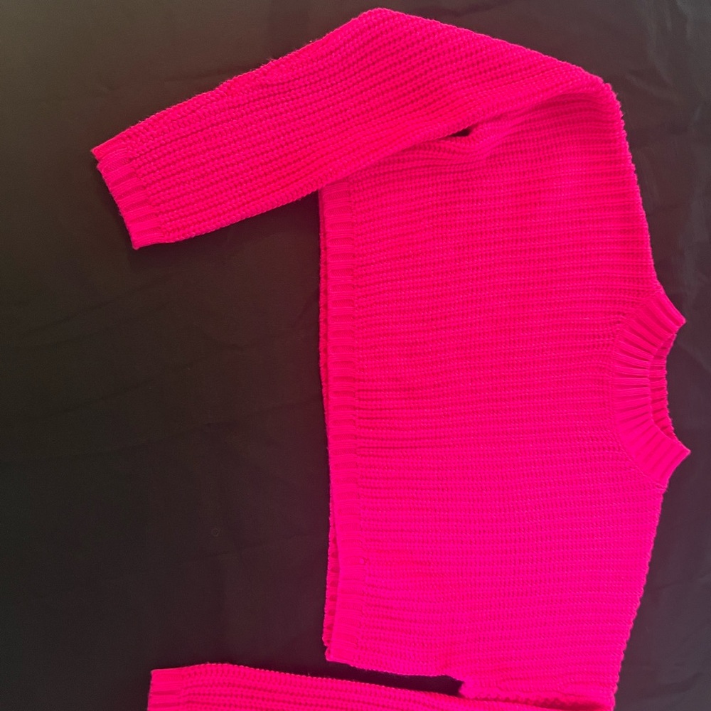 Forever 21 Hot Pink Knit Sweater